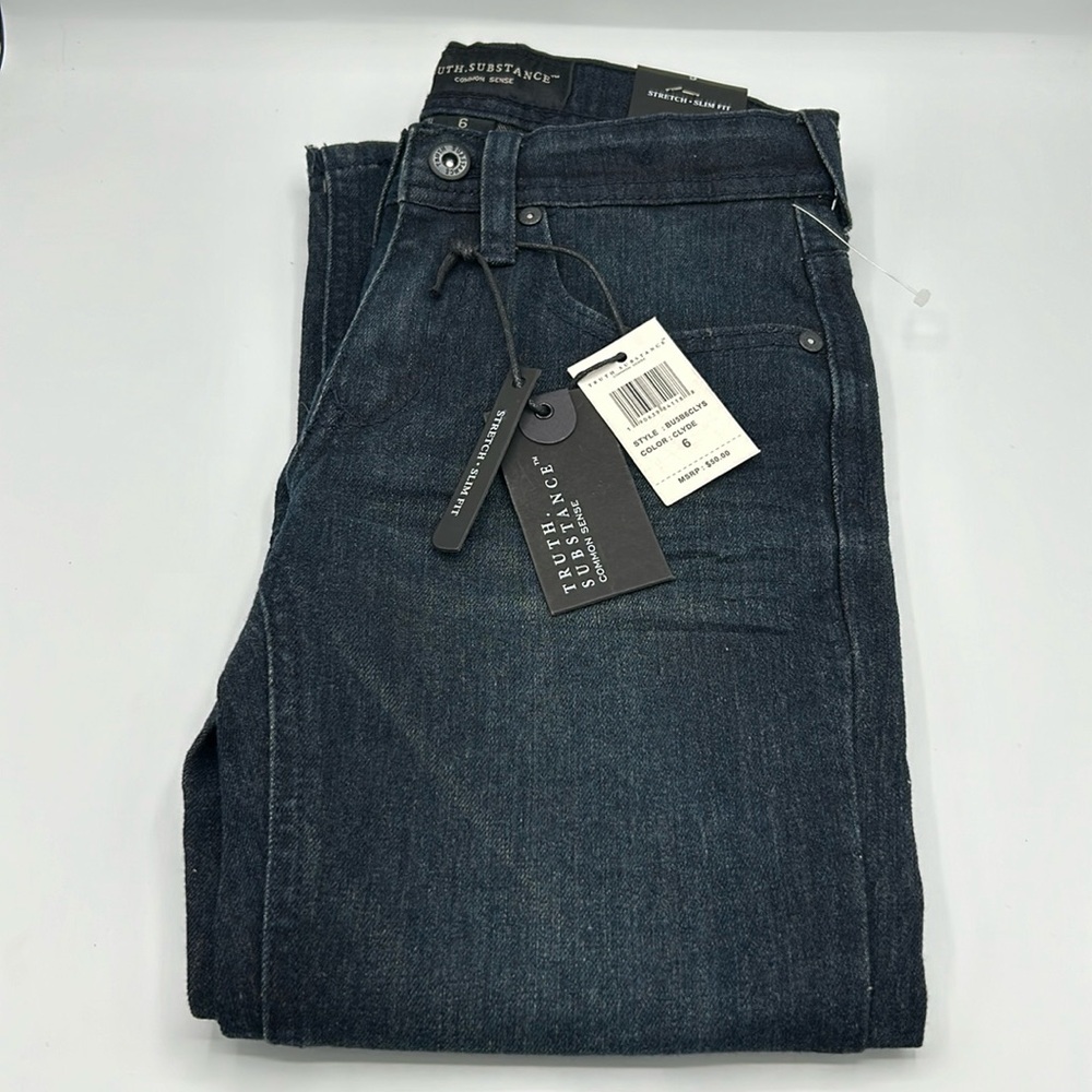 NWT Truth Substance Boys Size 6 Stretch Slim Fit Denim Jeans
